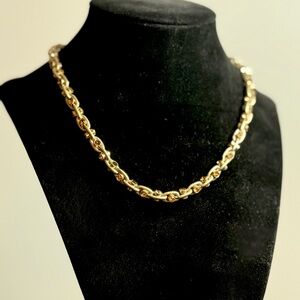 Marked Gold tone Chain Necklace